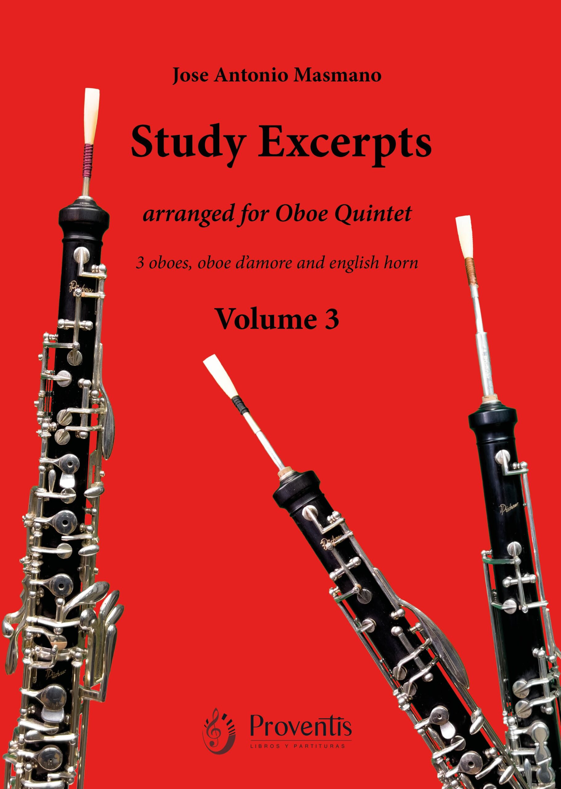 Study Excerpts vol3 PORTADA Study Excerpts, arranged for Oboe Quintet - VOLUME 3 - Imagen 1